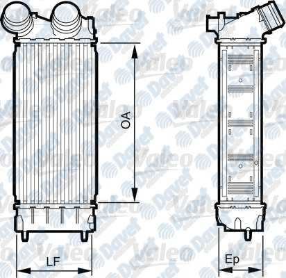 VALEO 818226 Turbo Intercooler Radyatoru P308-P3008-P5008-Partner Tepee-C4-C4(B7) Ds4-C4 Picasso-Ds5 Berlingo Iii Dv6c-Dv6dted Euro5 Motor Olcu:(300*150*80)